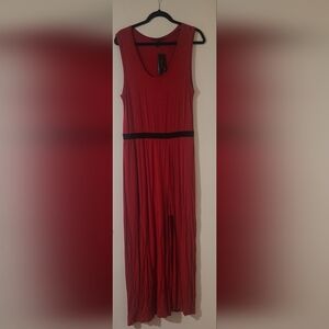 BCBG Max Azria Womens Twofer Slit Maxi Dress